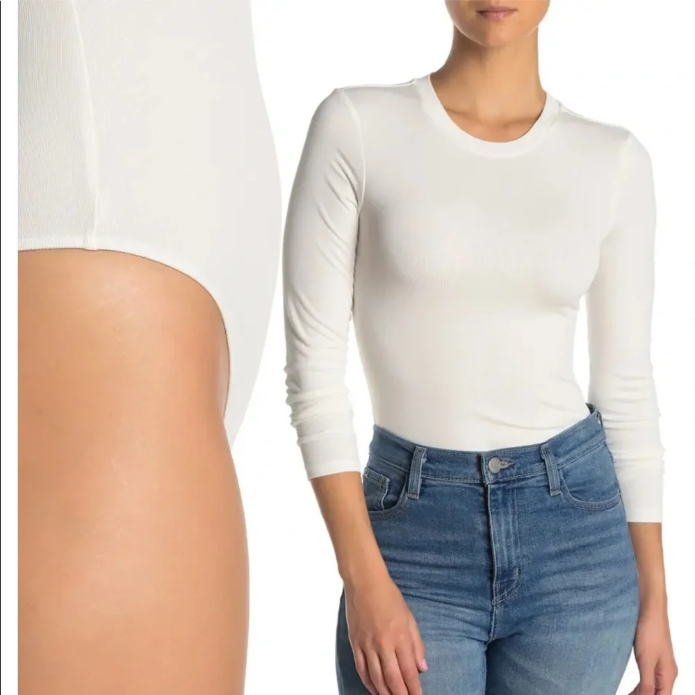 ELODIE Ribbed Bodysuit - Picture 1 of 2